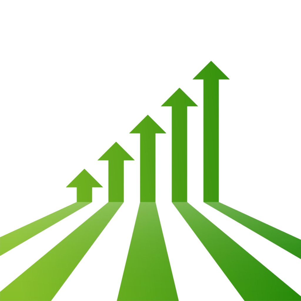 corporate-green-business-arrow-showing-upward-trend
